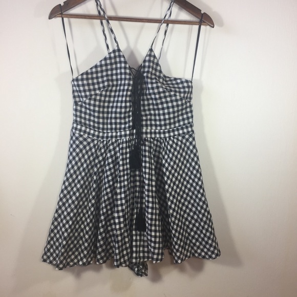 Lost Muse Gingham Rompers - Picture 2 of 8